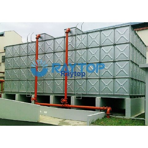 HDG Hot Dipped Galvanized Steel Overhead Water Storage Tank