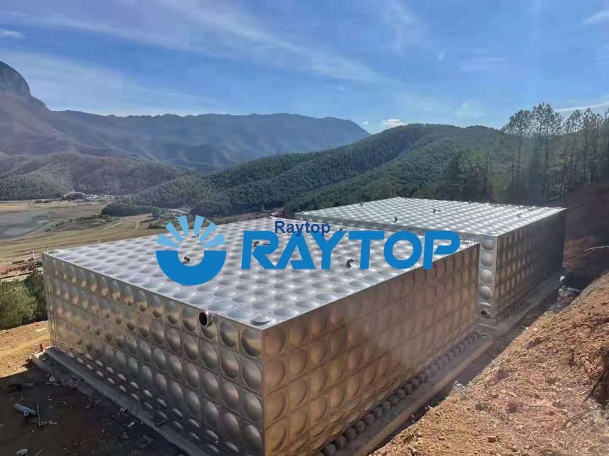SS304 Welding Stainless Steel Water Tank for Irrigation Sectional Pressed Large Capacity Small Modular Hydroponics Equipment