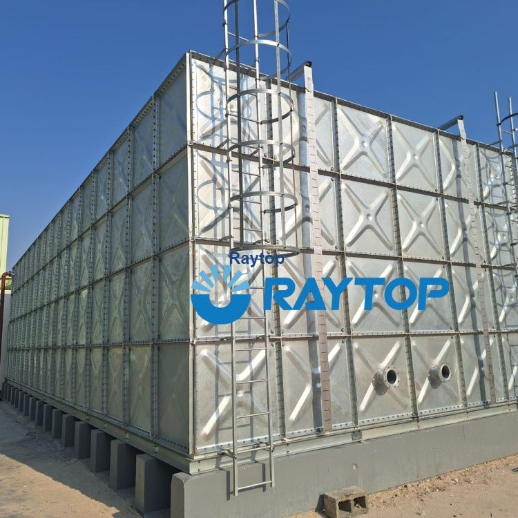 HDG Hot Dipped Galvanized Steel Overhead Water Storage Tank