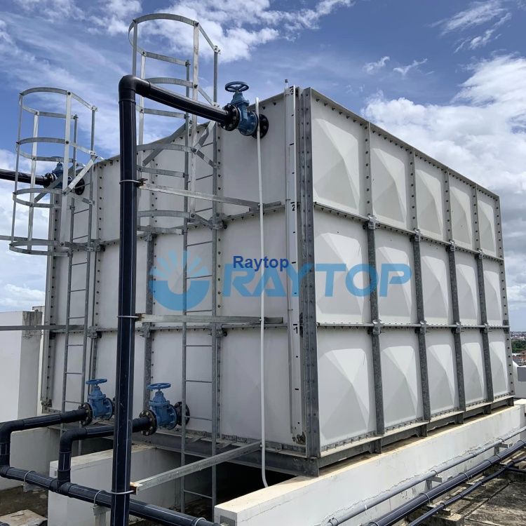 Four End 90 degrees GRP Water Tank 